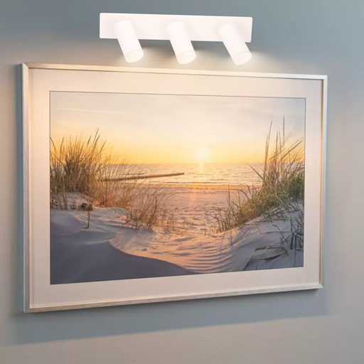 APPLIQUE MURALE METAL 3XGU10 220V FAUSTINE (BLANC)