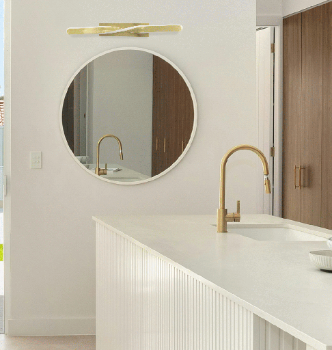 APPLIQUE DECORATIVE LED L40*7*H10CM BUSE (16W,DORE,3000K)