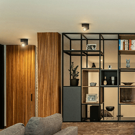 APPLIQUE ORIENTABLE GU10 220V (NOIR)