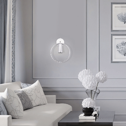 APPLIQUE MURALE METAL GU10 220V (CHROME)