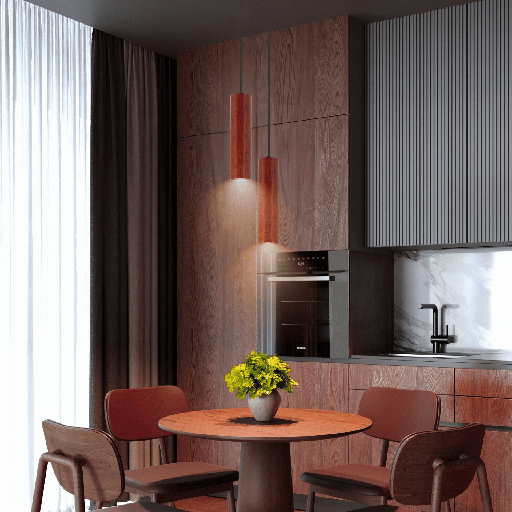 SUSPENSION E27 220V D70 H240 (BOIS VINGUE,3000K)