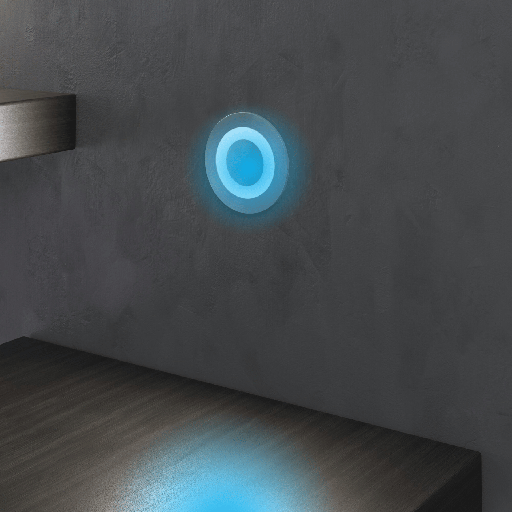 BALISAGE LED ROND IP65 220V SALOBRINA (3W,SILVER,BLEU)