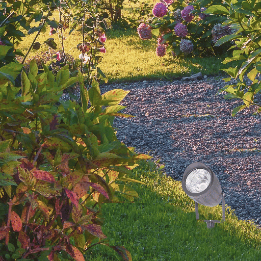 PROJECTEUR A PIQUET LED COB IP65 220V  BISYAW (16W,GRIS,VERT)