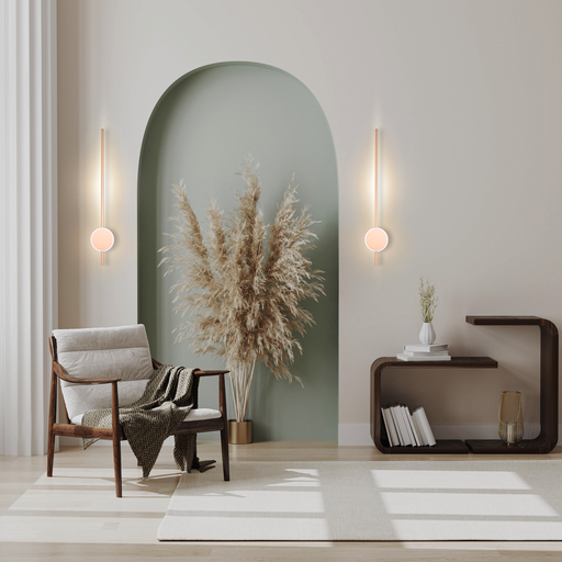 APPLIQUE DECORATIVE LED 220V L136*65*800MM ISTEWANYA (16+6W,DORE PALE,3000K)