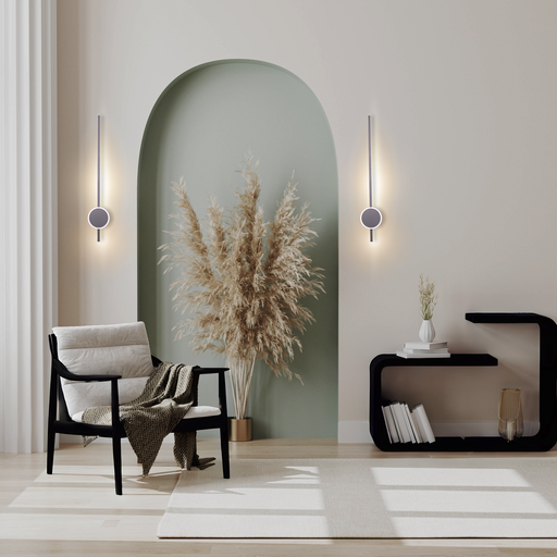 APPLIQUE DECORATIVE LED 220V L136*65*800MM ISTEWANYA (16+6W,NOIR SABLE,3000K)