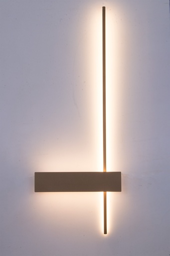 APPLIQUE DECORATIVE LED RIGHT 220V L350*60*H920MM MERCIA (27W,DORE PALE,3000K)