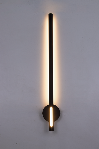 APPLIQUE DECORATIVE LED 220V D30MM L120*80*H800MM NOWELL (14W,NOIR SABLE,3000K)