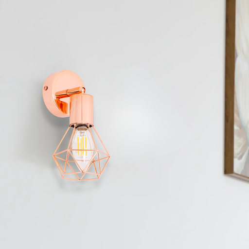 APPLIQUE E14 220V D95 OLEARIA (ROSE DORE)