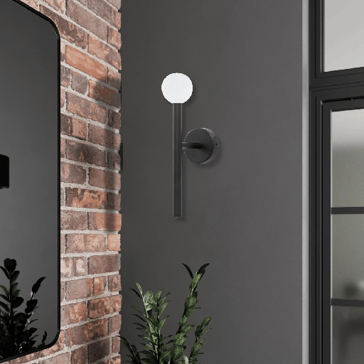 APPLIQUE LED 220V W80*H450*150MM PALLAS (5W,NOIR,3000K)