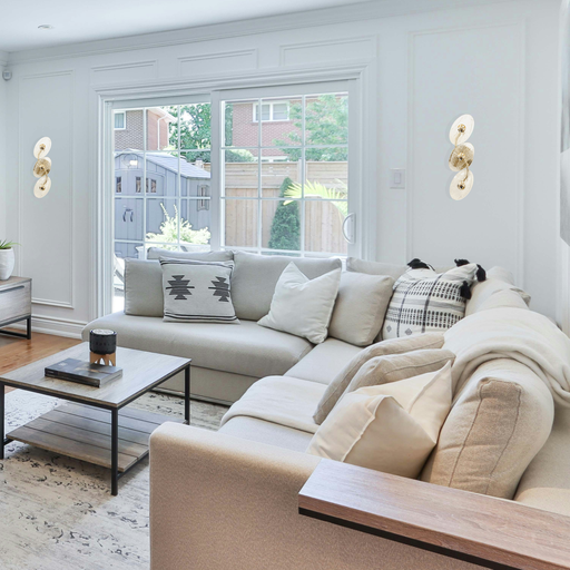 APPLIQUE DECORATIVE LED 220V ALMINA (12W,DORE+CRISTAL,3000K)