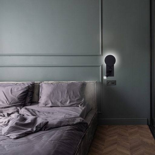 APPLIQUE LED W150*H300*D70 (8W+2W,NOIR,3000K)