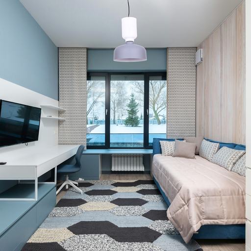 SUSPENSION E27 D280*360MM ANITA (BLANC+GRIS)