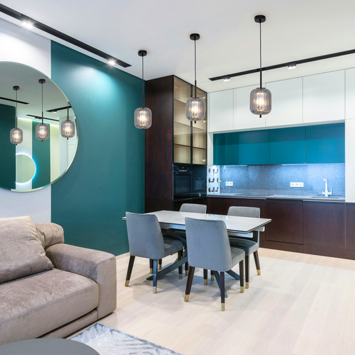 SUSPENSION 1*E14 L165*H1200MM 220V GAREN (NOIR+VERRE FUME)