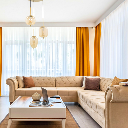 SUSPENSION 3*E14 L460*H1200MM 220V GAREN (NOIR+BRASS+VERRE AMBER)