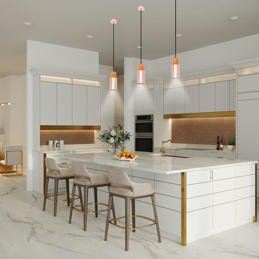 SUSPENSION ALUMINIUM E27 D100 H240 220V (ROSE DORE + BOIS)