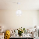 SUSPENSION LED  D30 H150 (10W,GRIS+FUMEE,3000K)