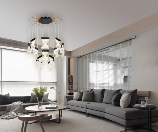 LUSTRE LED 220V D 800*800*H2500MM GRAMOLA (96W)