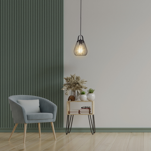 SUSPENSION E27 D180 METAL MARIE (NOIR)