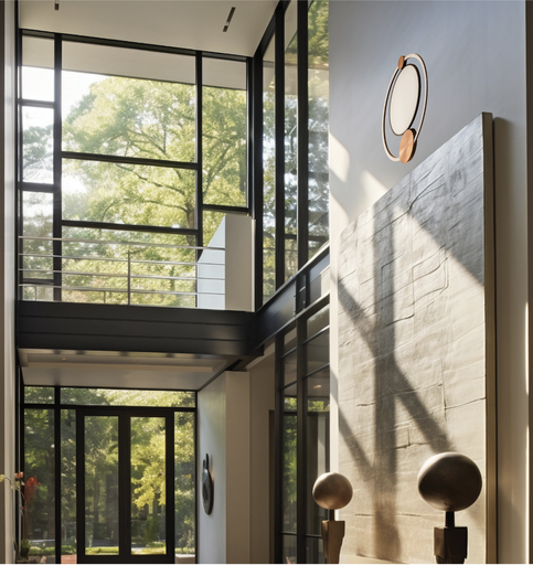 APPLIQUE DECORATIVE LED 220V RIODEVA (33W,MARRON)