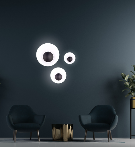 APPLIQUE DECORATIVE LED 220V MORATICA (12W,NOIR)