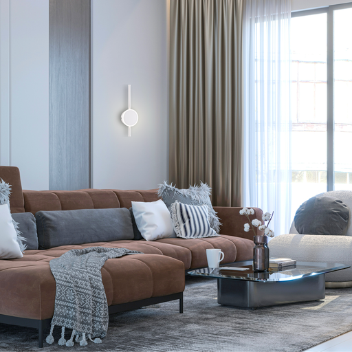 APPLIQUE DECORATIVE LED 220V ISTEWANYA (8+6W,BLANC,3000K)