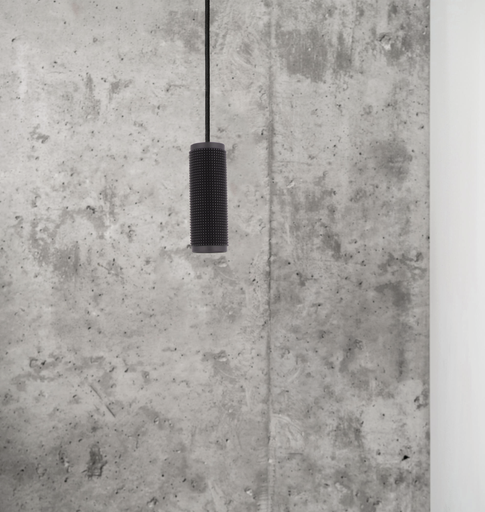 SUSPENSION GU10 CYLINDRIQUE ALUMINIUM MALAKA (NOIR)