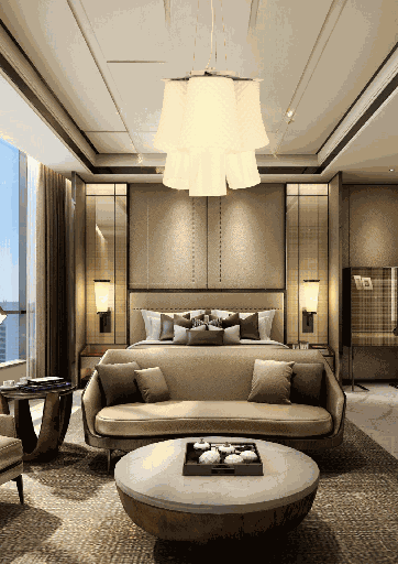 LUSTRE 3XE27 220V VERRE BRIQUE D450H500