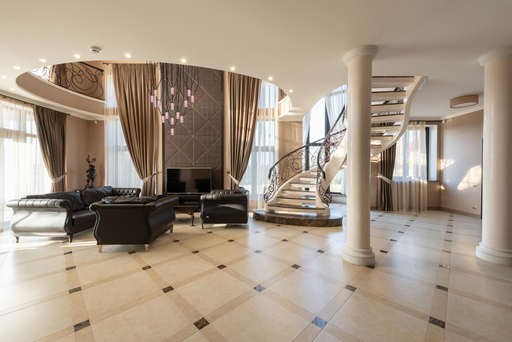 LUSTRE LED D800H2500 (75W,NOIR+ROSE DORE,3000K)