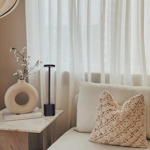 LAMPE DE CHEVET LED D80*H353 (5W,NOIR,3000K)