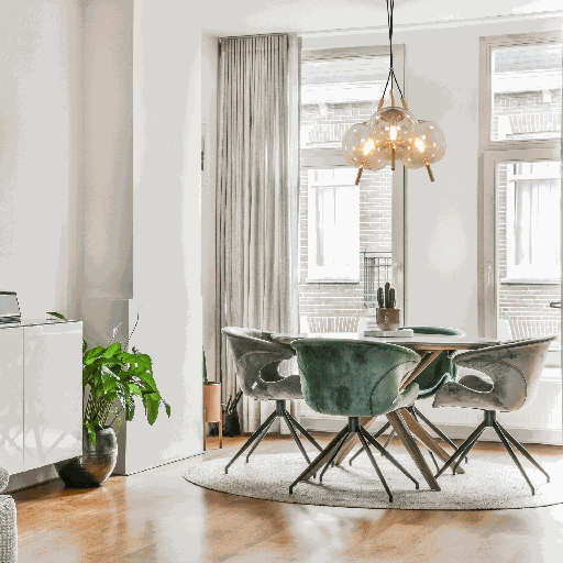 SUSPENSION 3*G9 220V L345*1200MM TATBIRT (BRASS+VERRE AMBER)