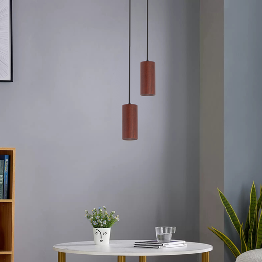 SUSPENSION E27 220V D70 H120 (BOIS VINGUE,3000K)