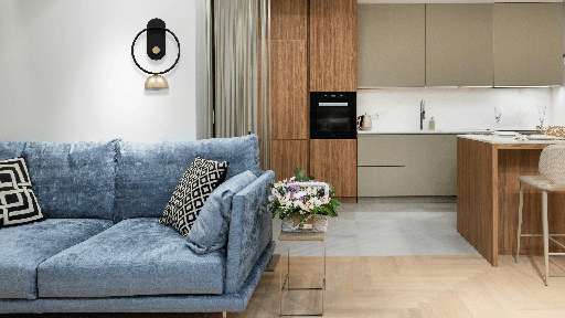 APPLIQUE LED 220V D250*125*H365MM LAMY (7W,NOIR SABLE+LAITON,3000K)