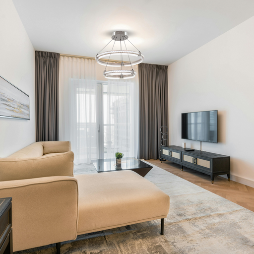 LUSTRE LED 220V D400*600*1500MM DULINA (80W,CAFÉ BROSSÉ,4000K)