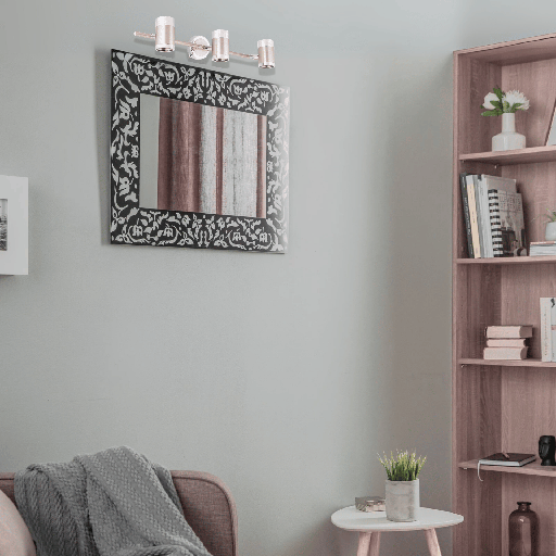 APPLIQUE MURALE METAL 3XGU10 220V PAULINE (CHROME)