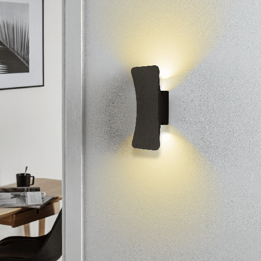 APPLIQUE DECORATIVE LED 220V COMBA (12W,NOIR BROSSE)