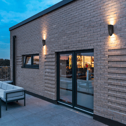 APPLIQUE D'EXTERIEUR LED IP54 220V CENTIA (12W,NOIR,3000K)