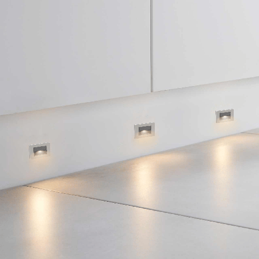 BALISAGE LED RECTANGULAIRE IP20 220V SANE (1.5W,SILVER,3000K)