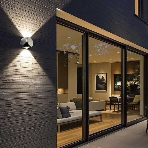 APPLIQUE LED D'EXTERIEUR IP54 220V ESCARBA (2*1W,GRIS FONCE,3000K)