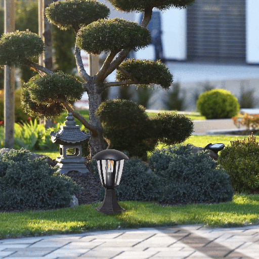 BORNE JARDIN E27 IP44 H30 220V (NOIR)