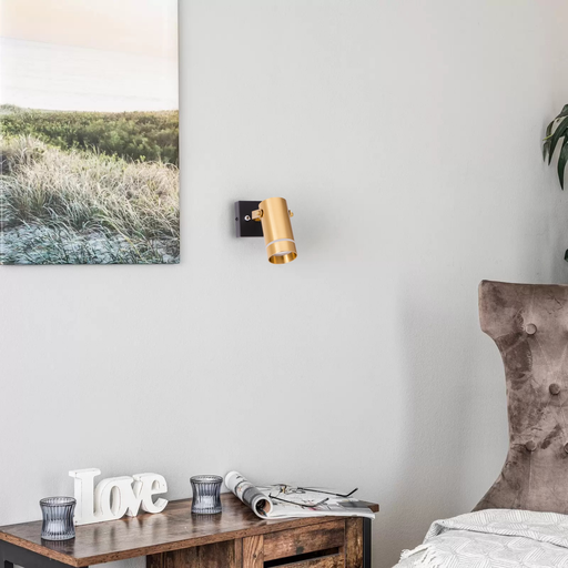 APPLIQUE MURALE METAL GU10 220V (DORE+NOIR)