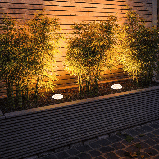 SPOT AU SOL SL LED ROND FIXE IP65 HP 220V (18W,INOX,3000K)