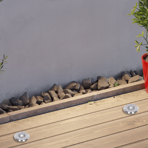 SPOT AU SOL LED ROND FIXE COB IP65 220V (3W,INOX,6000K)