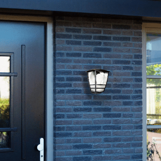 APPLIQUE D'EXTERIEUR E27 220V GRINDIN (GRIS FONCE)