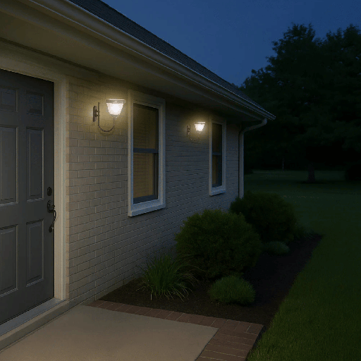 APPLIQUE LED SOLAIRE IP65 BENJOIN (5W,3000K)