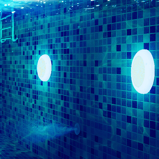 SPOT PISCINE D230*H36MM IP68 AC 12V IVETTA (24W,BLANC,3000K)