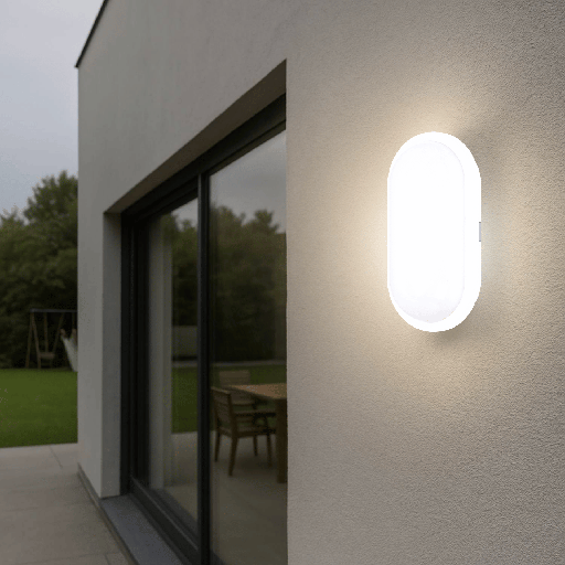 HUBLOT LED OVAL IP65 220V (15W,BLANC,3000K)