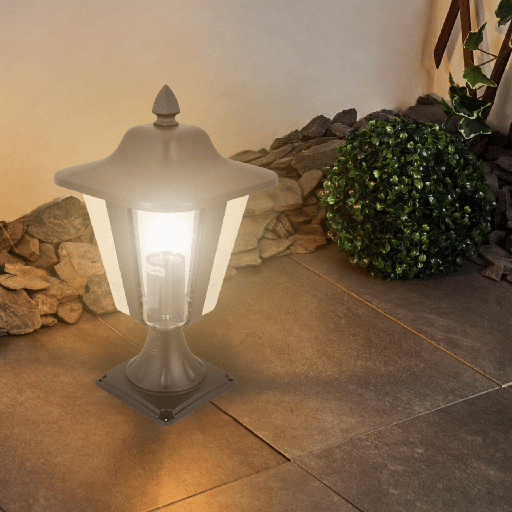 BORNE JARDIN E27 220V 36CM OSTRAL (MARRON)