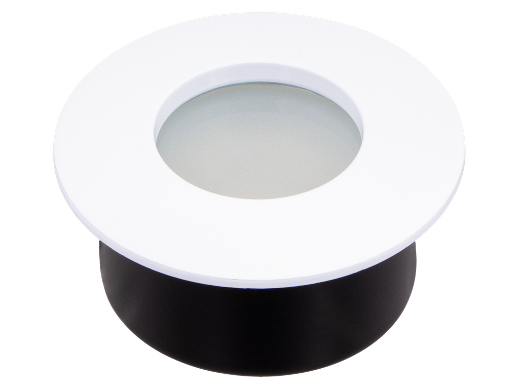 SPOT GU10 ALUMINIUM ROND FIXE ETANCHE IP65 (BLANC)