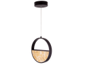 SUSPENSION LED  D40 H120 (10W,NOIR+VERRE,3000K)