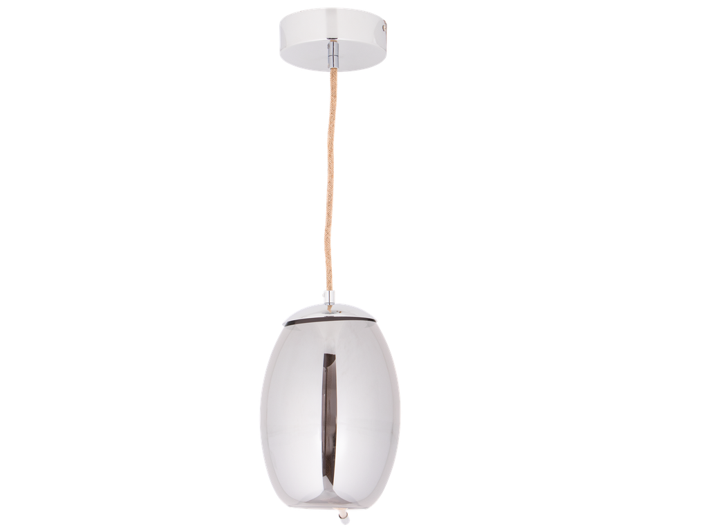 SUSPENSION LED D18 H150 GAURA (8W,GRIS+FUMEE,3000K)